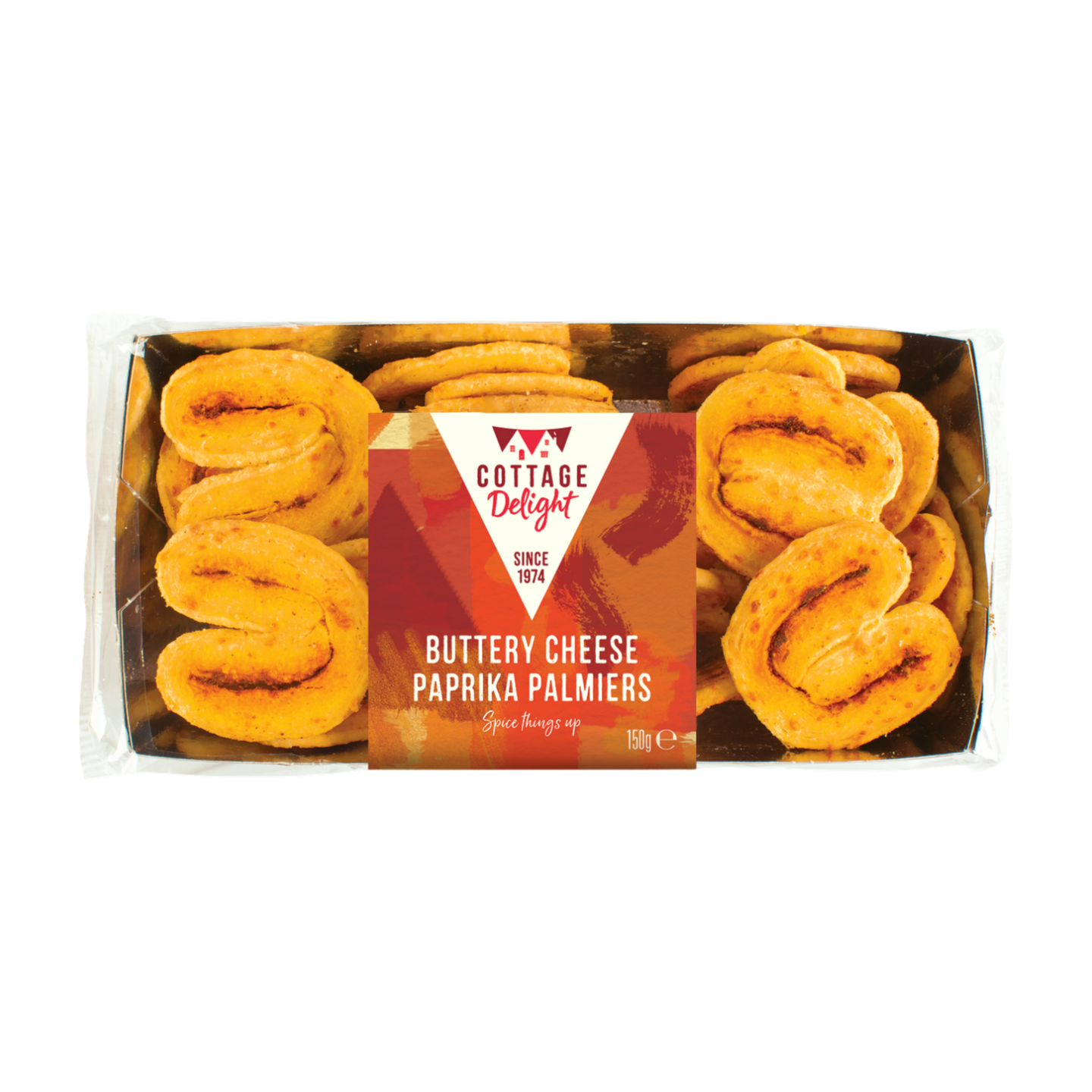 Cottage Delight Buttery Cheese Paprika Palmiers (150g)