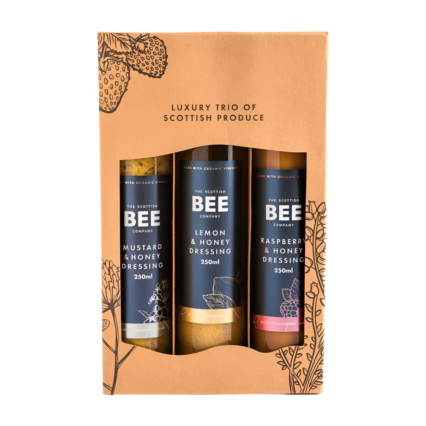 The Scottish Bee Company Honey Dressings Gift Set (750ml)