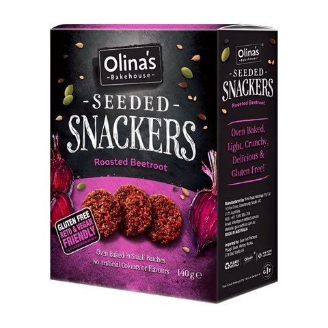 Olina's Bakehouse Roasted Beetroot Seeded Snackers (140g)