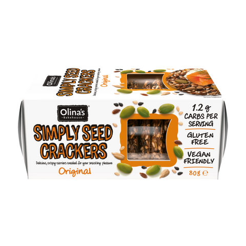 Olina's Bakehouse Original Simply Seed Crackers (80g)