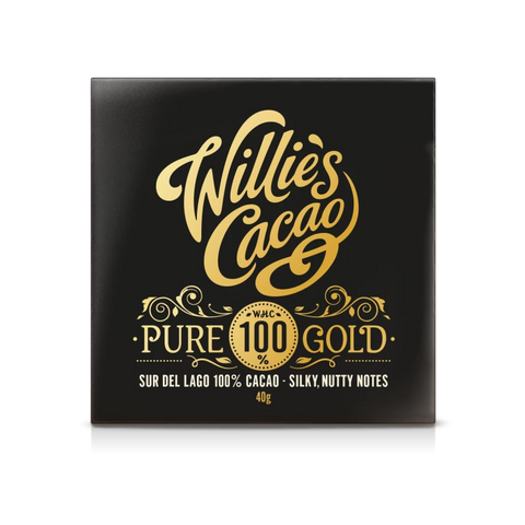 Willie's Cacao Pure Gold 100% Cacao Chocolate (40g)